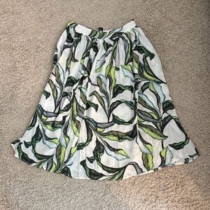 Leaf Print Women's Skirt